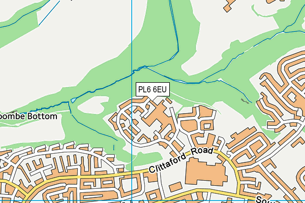 PL6 6EU map - OS VectorMap District (Ordnance Survey)