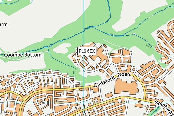 PL6 6EX map - OS VectorMap District (Ordnance Survey)