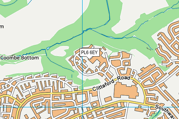 PL6 6EY map - OS VectorMap District (Ordnance Survey)