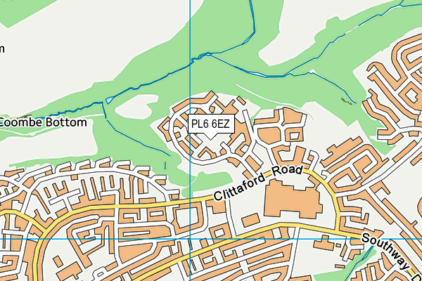 PL6 6EZ map - OS VectorMap District (Ordnance Survey)