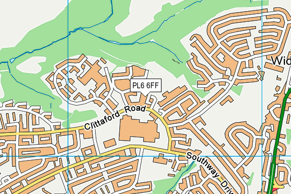 PL6 6FF map - OS VectorMap District (Ordnance Survey)