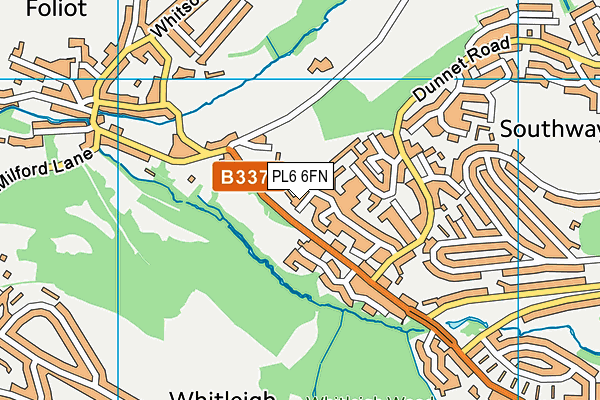 PL6 6FN map - OS VectorMap District (Ordnance Survey)
