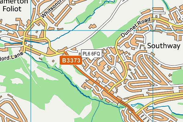 PL6 6FQ map - OS VectorMap District (Ordnance Survey)