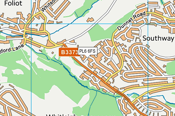 PL6 6FS map - OS VectorMap District (Ordnance Survey)