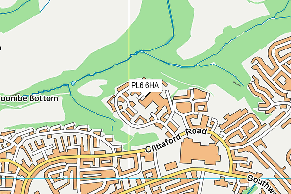 PL6 6HA map - OS VectorMap District (Ordnance Survey)