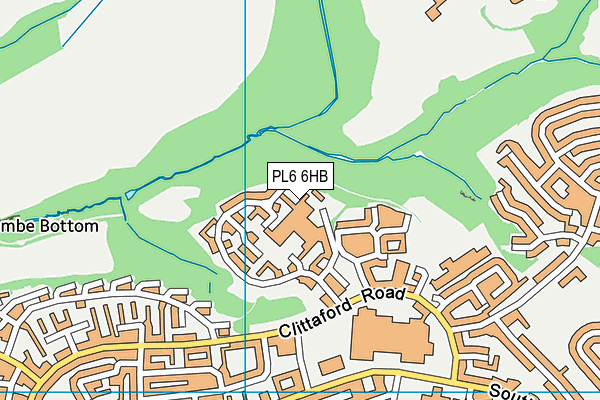 PL6 6HB map - OS VectorMap District (Ordnance Survey)