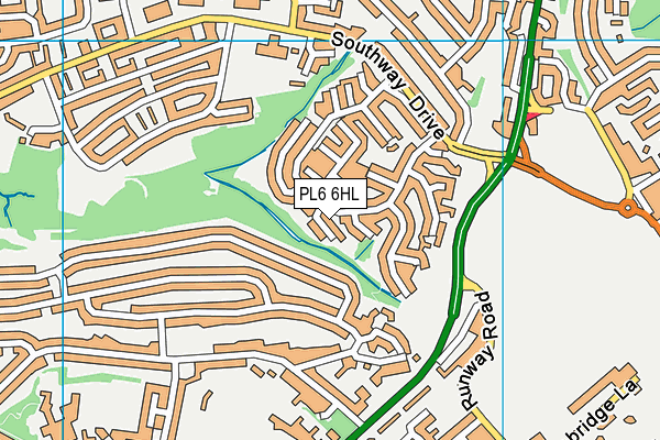 PL6 6HL map - OS VectorMap District (Ordnance Survey)