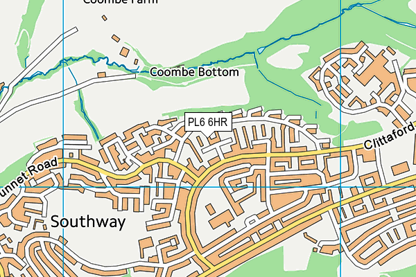 PL6 6HR map - OS VectorMap District (Ordnance Survey)
