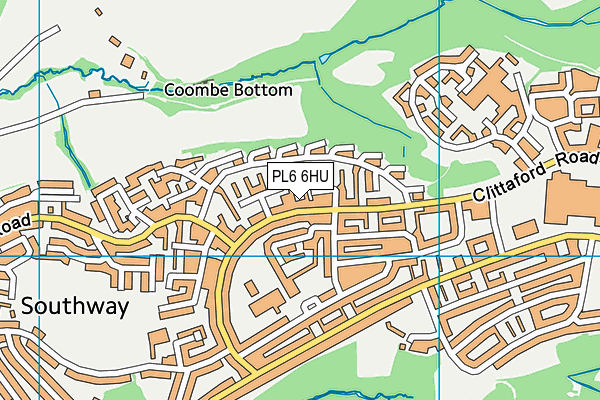 PL6 6HU map - OS VectorMap District (Ordnance Survey)