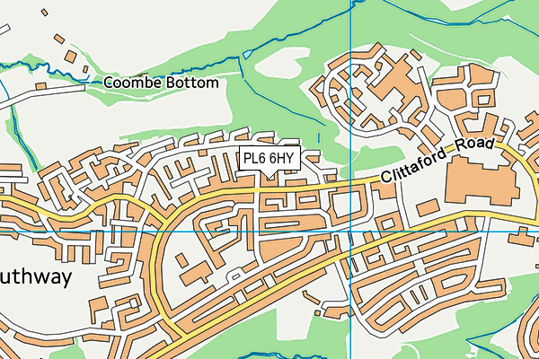 PL6 6HY map - OS VectorMap District (Ordnance Survey)