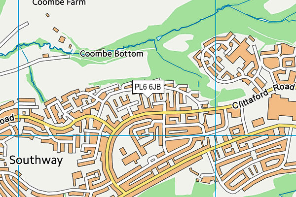 PL6 6JB map - OS VectorMap District (Ordnance Survey)