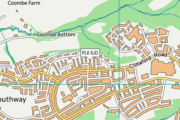 PL6 6JD map - OS VectorMap District (Ordnance Survey)