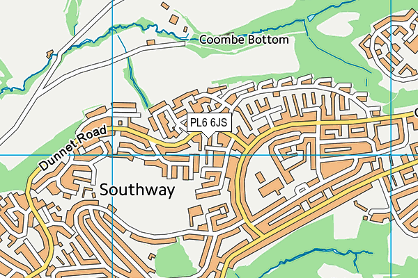 PL6 6JS map - OS VectorMap District (Ordnance Survey)