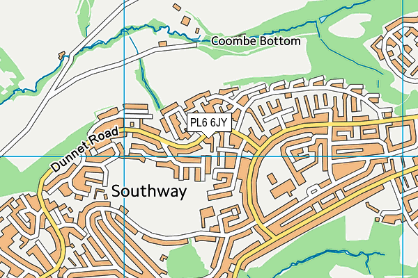 PL6 6JY map - OS VectorMap District (Ordnance Survey)