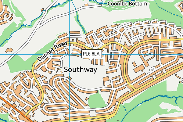 PL6 6LA map - OS VectorMap District (Ordnance Survey)