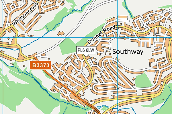 PL6 6LW map - OS VectorMap District (Ordnance Survey)