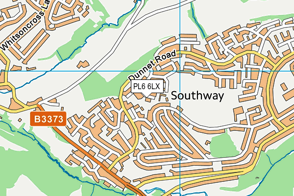PL6 6LX map - OS VectorMap District (Ordnance Survey)