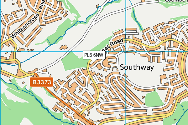 PL6 6NW map - OS VectorMap District (Ordnance Survey)