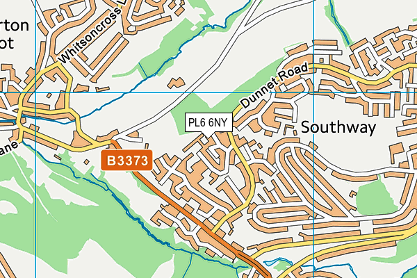 PL6 6NY map - OS VectorMap District (Ordnance Survey)