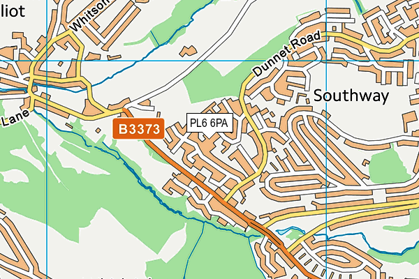 PL6 6PA map - OS VectorMap District (Ordnance Survey)