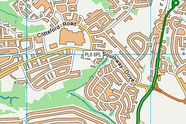 PL6 6PL map - OS VectorMap District (Ordnance Survey)