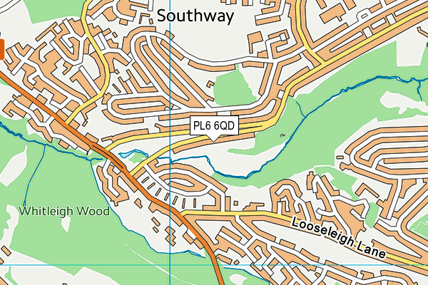 PL6 6QD map - OS VectorMap District (Ordnance Survey)