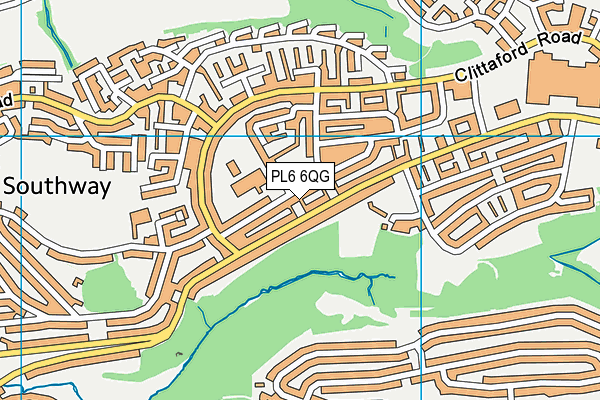 PL6 6QG map - OS VectorMap District (Ordnance Survey)