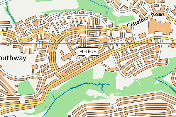 PL6 6QH map - OS VectorMap District (Ordnance Survey)