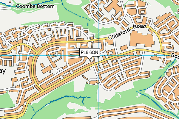 PL6 6QN map - OS VectorMap District (Ordnance Survey)
