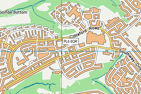 PL6 6QR map - OS VectorMap District (Ordnance Survey)