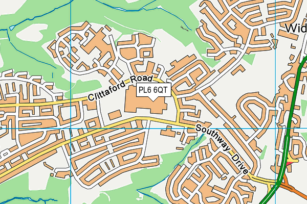 PL6 6QT map - OS VectorMap District (Ordnance Survey)