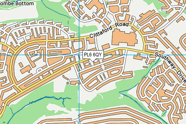 PL6 6QY map - OS VectorMap District (Ordnance Survey)