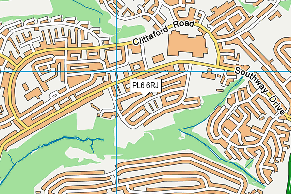 PL6 6RJ map - OS VectorMap District (Ordnance Survey)