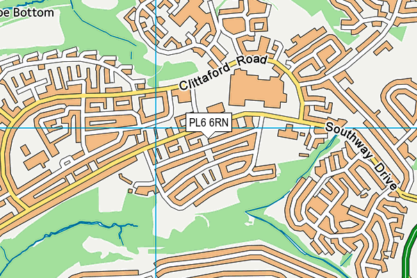PL6 6RN map - OS VectorMap District (Ordnance Survey)
