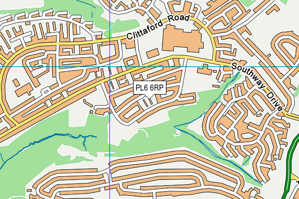 PL6 6RP map - OS VectorMap District (Ordnance Survey)