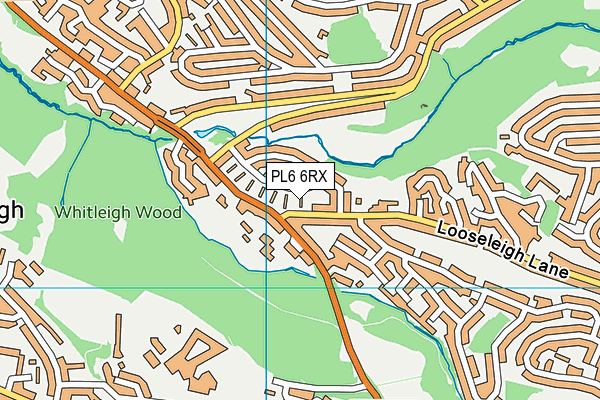 PL6 6RX map - OS VectorMap District (Ordnance Survey)