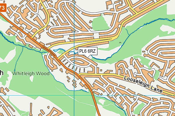 PL6 6RZ map - OS VectorMap District (Ordnance Survey)