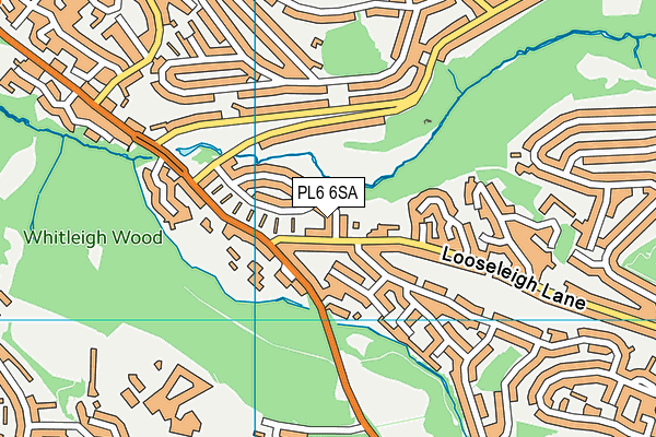 PL6 6SA map - OS VectorMap District (Ordnance Survey)