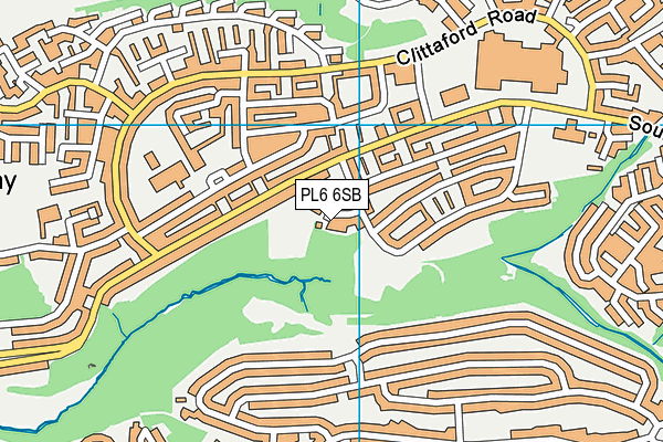 PL6 6SB map - OS VectorMap District (Ordnance Survey)