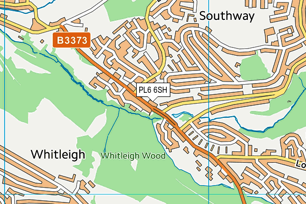 PL6 6SH map - OS VectorMap District (Ordnance Survey)