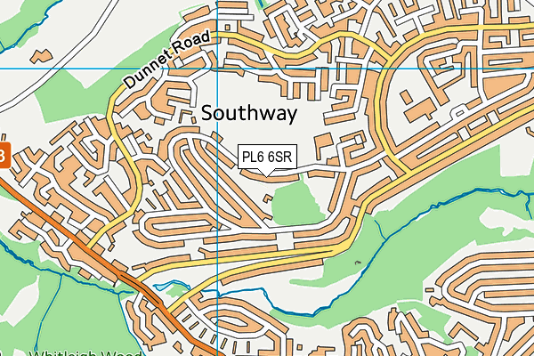 PL6 6SR map - OS VectorMap District (Ordnance Survey)