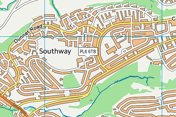 PL6 6TB map - OS VectorMap District (Ordnance Survey)