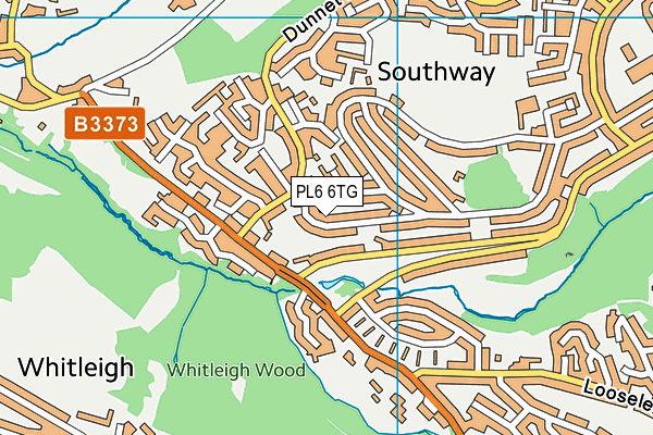 PL6 6TG map - OS VectorMap District (Ordnance Survey)