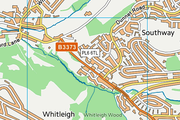 PL6 6TL map - OS VectorMap District (Ordnance Survey)