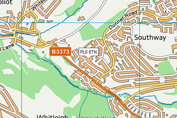PL6 6TN map - OS VectorMap District (Ordnance Survey)