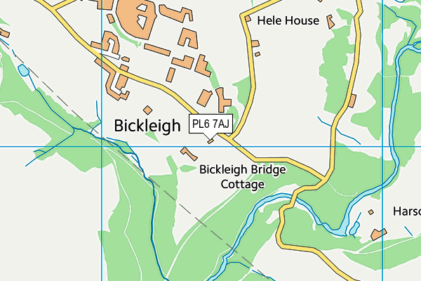 Rm Bickleigh Barracks (Hm Forces) map (PL6 7AJ) - OS VectorMap District (Ordnance Survey)