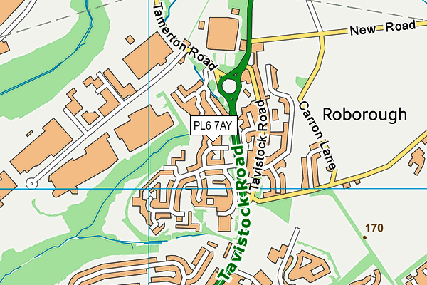 PL6 7AY map - OS VectorMap District (Ordnance Survey)