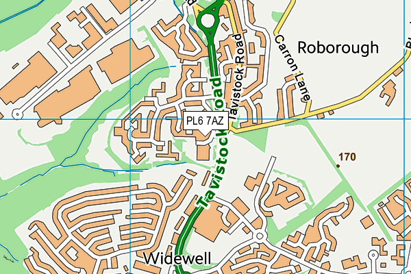 PL6 7AZ map - OS VectorMap District (Ordnance Survey)