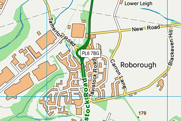 PL6 7BG map - OS VectorMap District (Ordnance Survey)