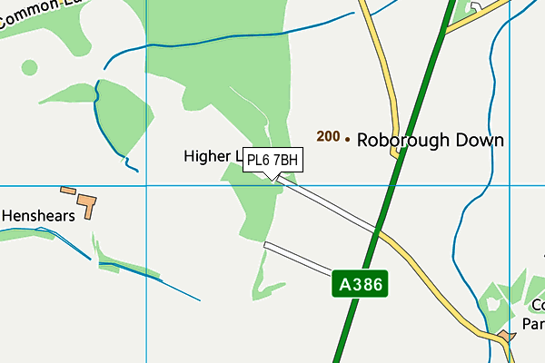 PL6 7BH map - OS VectorMap District (Ordnance Survey)